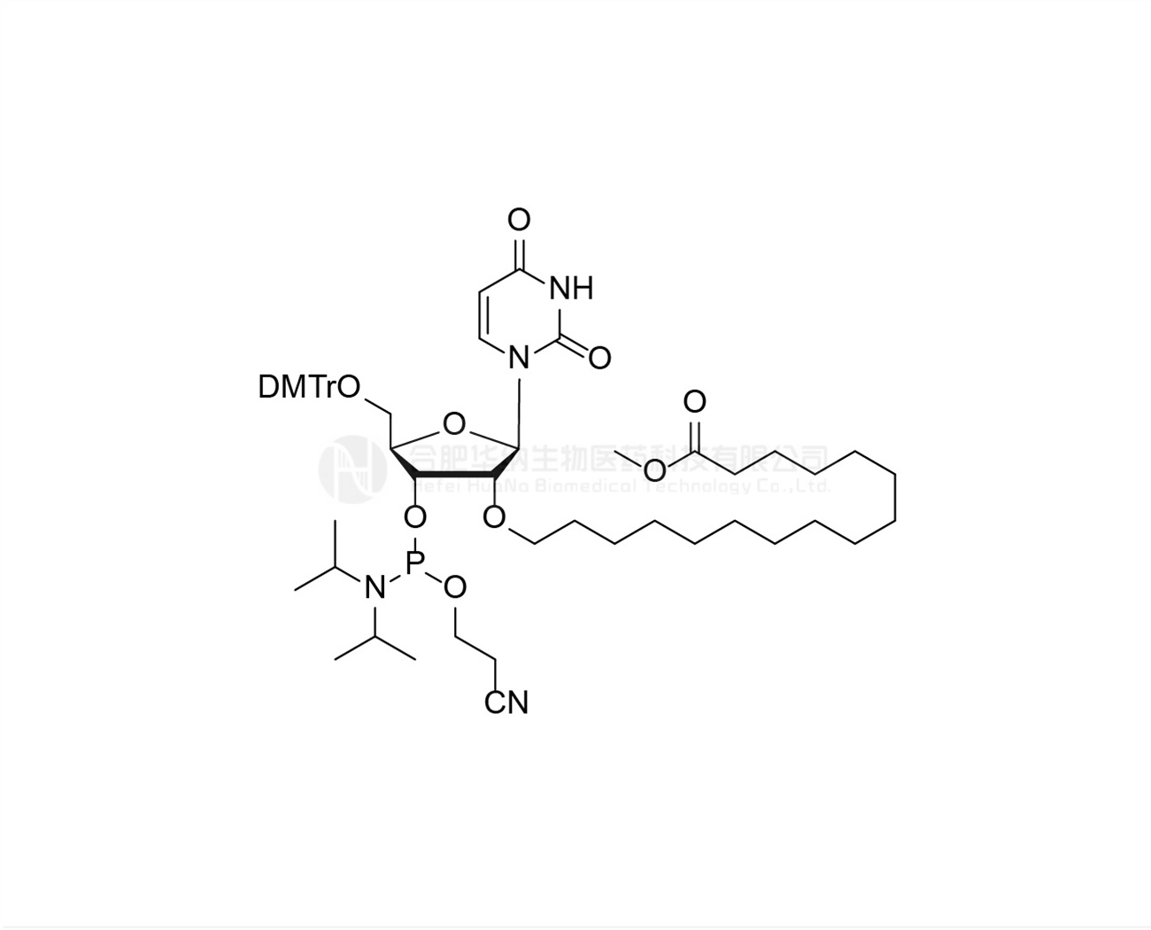 DMTr-2'-O-(Methyl palmitate)-rU-3'-CE-Phosphoramidite