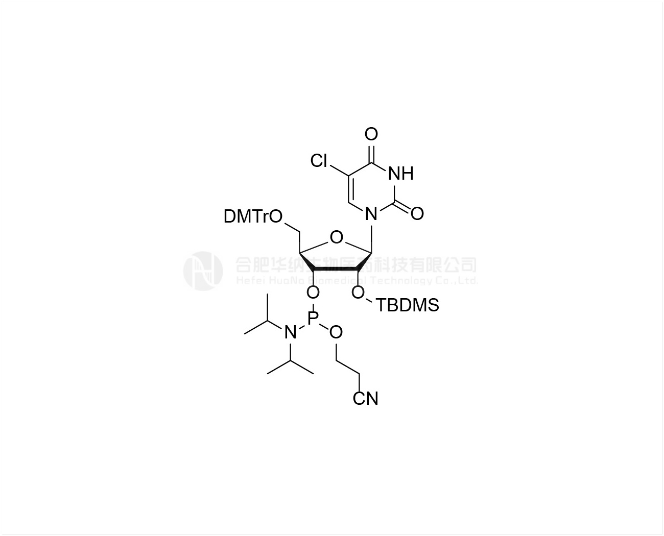 DMTr-2'-O-TBDMS-5-Cl-rU-3'-CE-Phosphoramidite