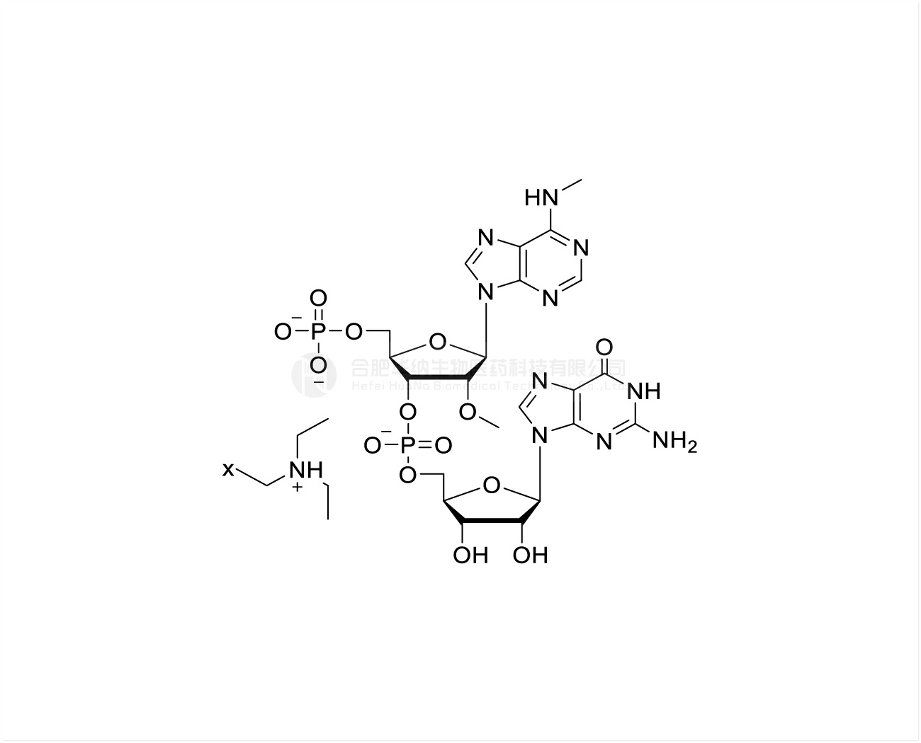 (2'OMe-5'p-m6A)pG TEA Salt