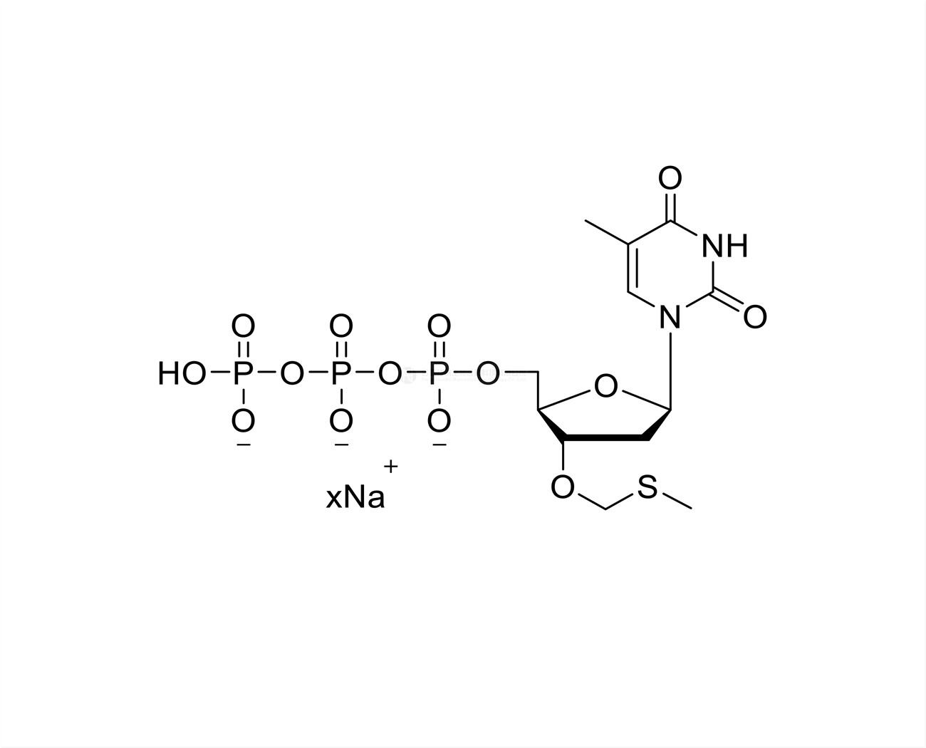 3'-O-methylthiomethyl-dTTP 100mM Sodium Solution